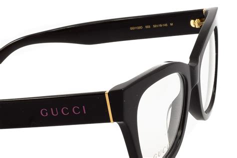 gucci occhiali donna nero opaco|Gucci occhiali da vista.